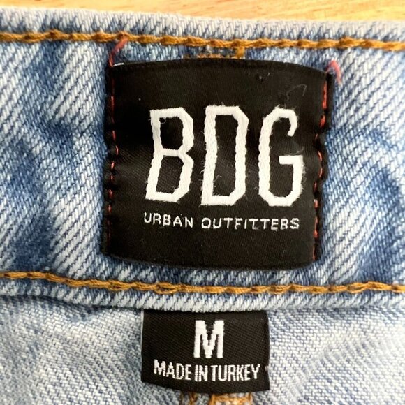 BDG Urban Outfitters Womens Blue Cotton Raw Hem Denim Mini Skirt Size Medium - Picture 9 of 10